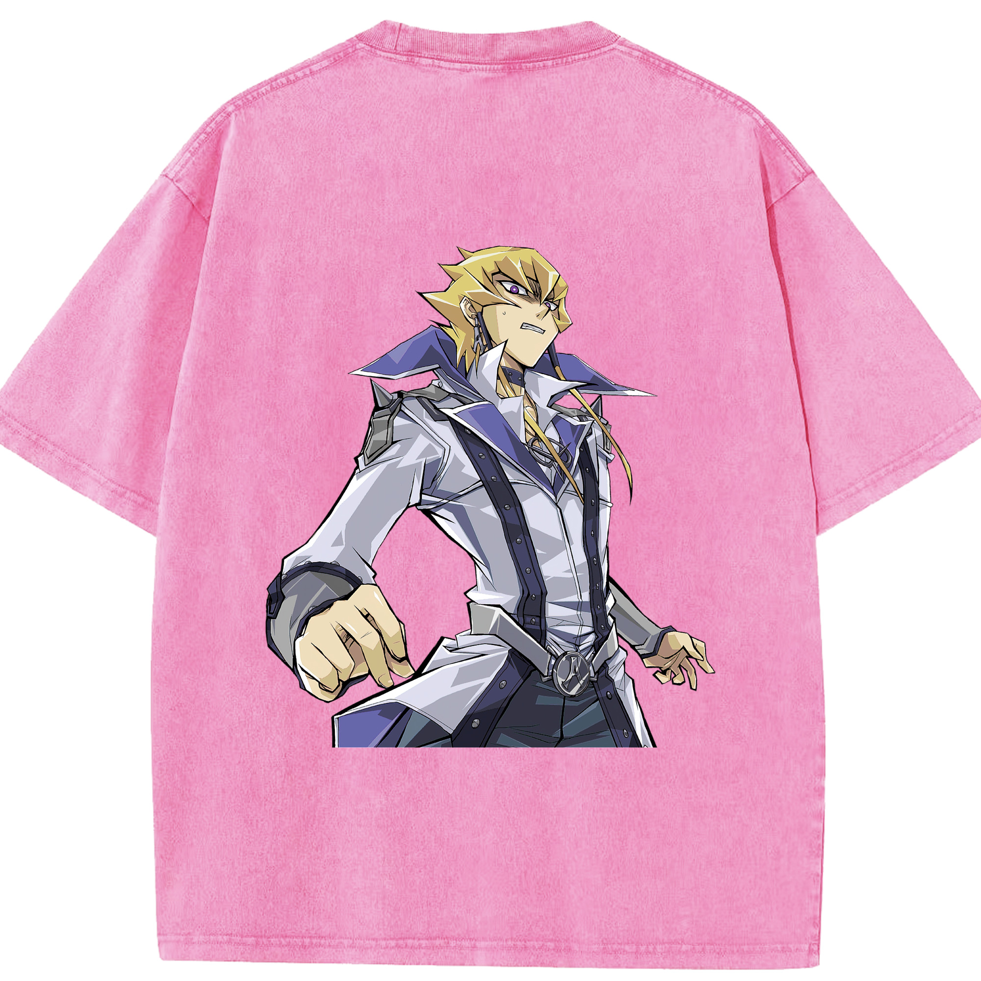（画像用） 遊☆戯☆王 Yu-Gi-Oh! 綿100% ヴィンテージ風 半袖Tシャツ（背面プリント）